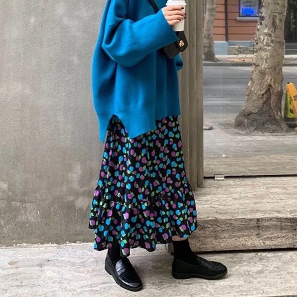 🍂 Patterned flare skirt - Picture 3 of 8